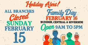Holiday Hours Family Day Graphic