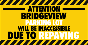 Bridgeview Parking Lot inaccessible