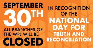 All branches closed September 30 for Truth and Reconciliation