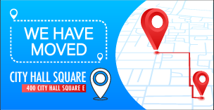 We have moved to 400 City Hall Square